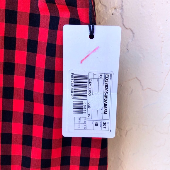 NWT Missoni Red and Black Scallop Collar Blouse - Picture 3 of 7